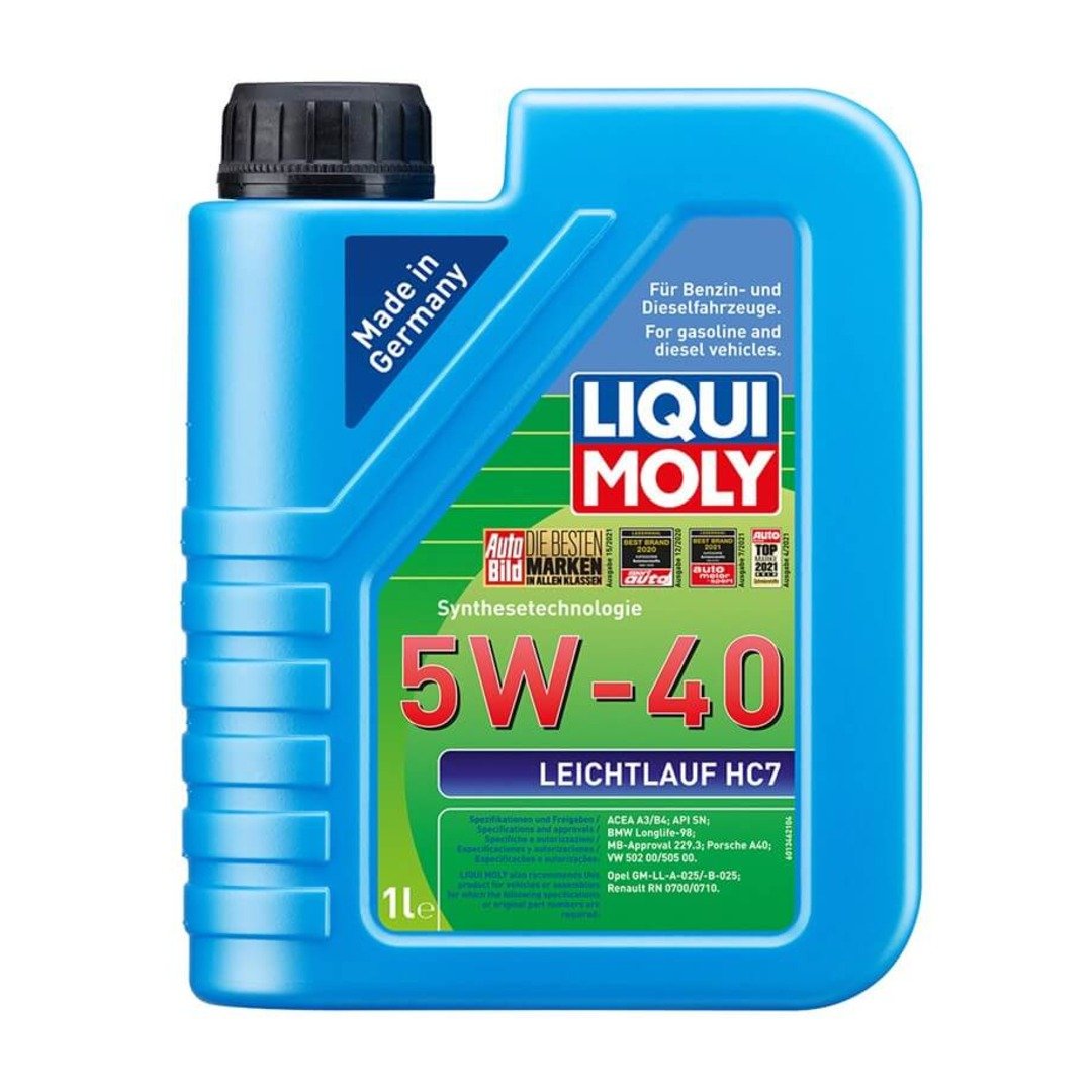 LIQUI MOLY 5W40 Motor Yağı Sentetik LEICHTLAUF HC7 1 Litre (1346)