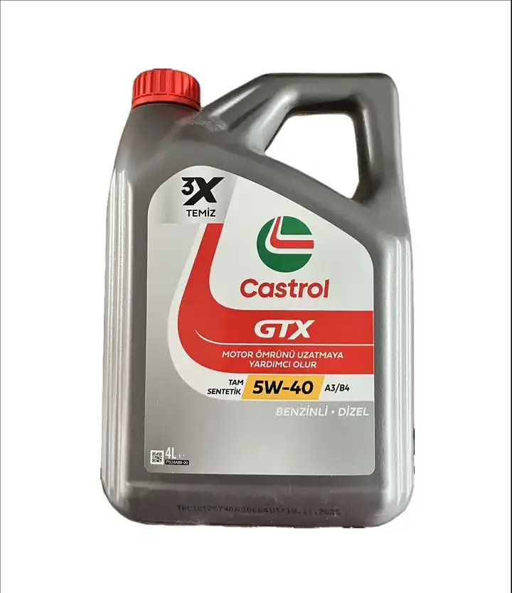 Castrol Gtx 5w-40 A3/ B4 4 Lt Motor Yağı - 2025
