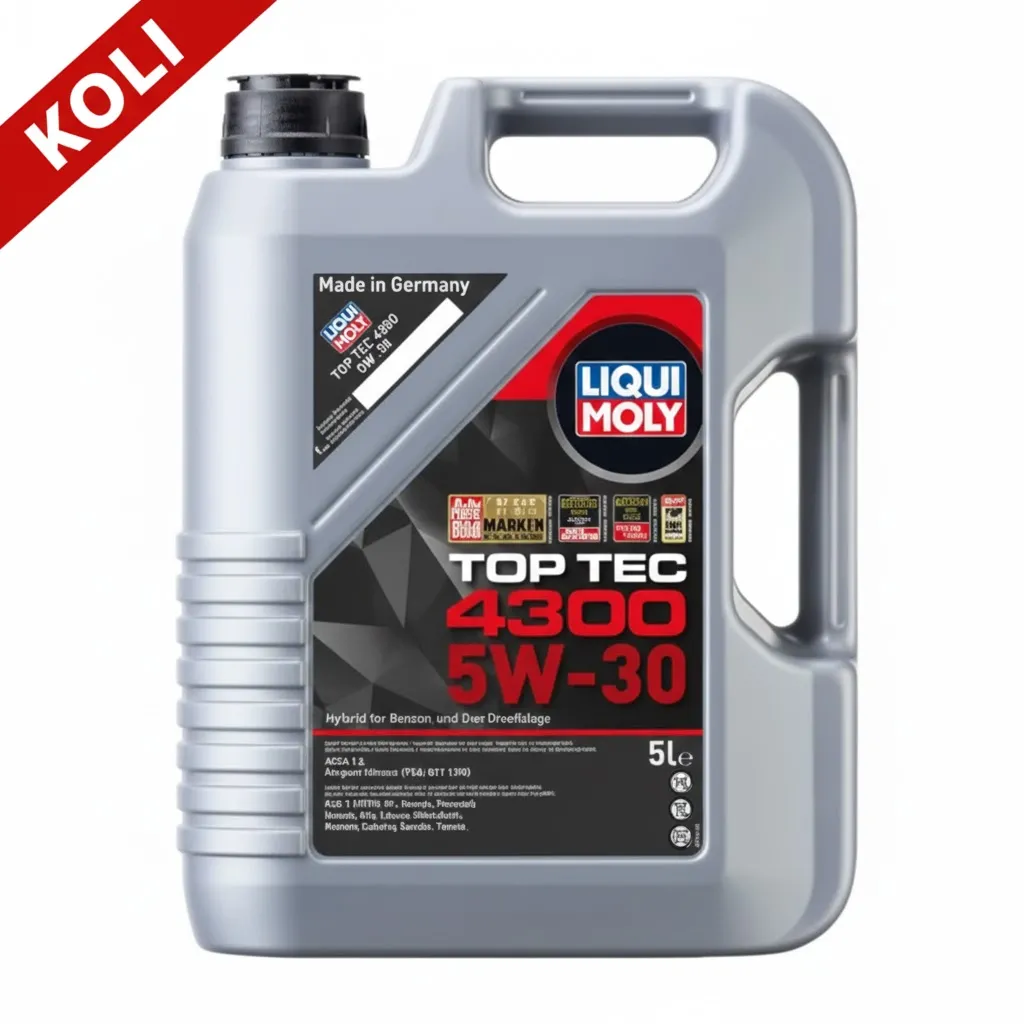 LIQUI MOLY 5W30 Motor Yağı Tam Sentetik TOP TEC 4300 5 Litre (4'lü) 2324