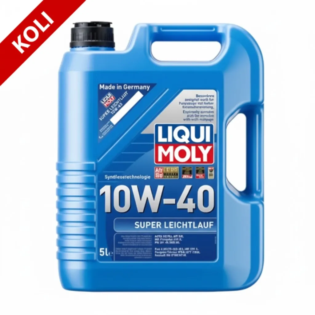 LIQUI MOLY 10W40 Motor Yağı Süper Sentetik SUPER LEICHTLAUF 5 Litre (4'lü) 9505