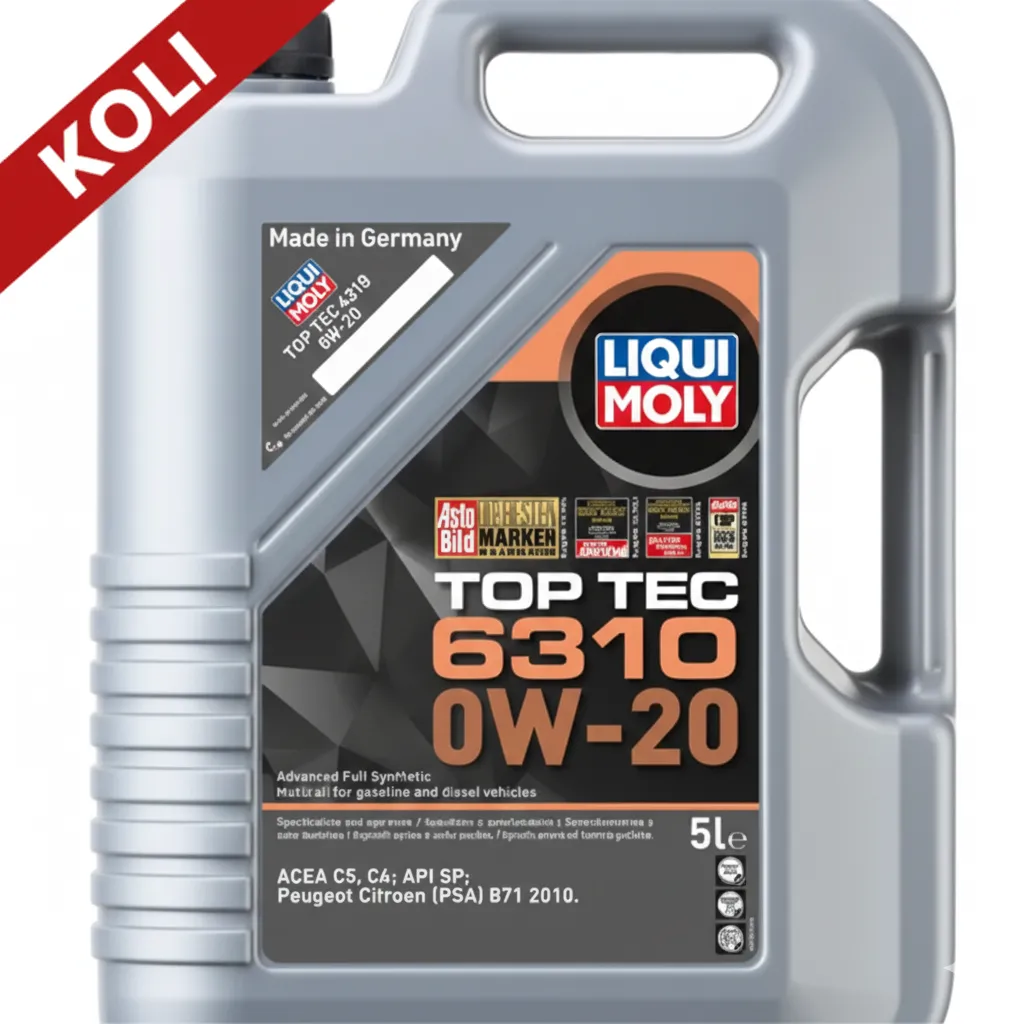 LIQUI MOLY Top Tec 6310 0W20 Motor Yağı 5 Litre (4'lü) 21882