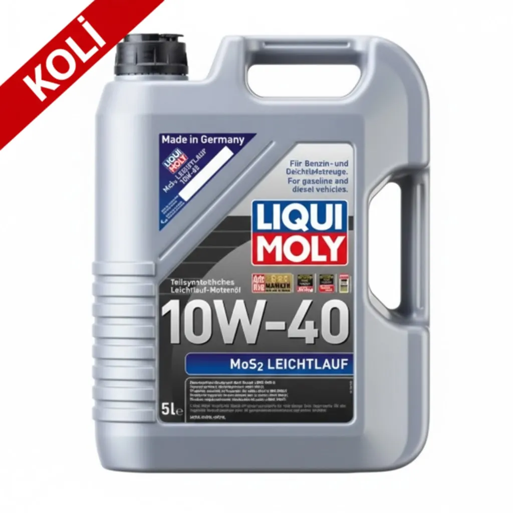 LIQUI MOLY 10W40 Motor Yağı Kısmi Sentetik MoS2'li LEICHTLAUF 5 Litre (4'lü) 2184