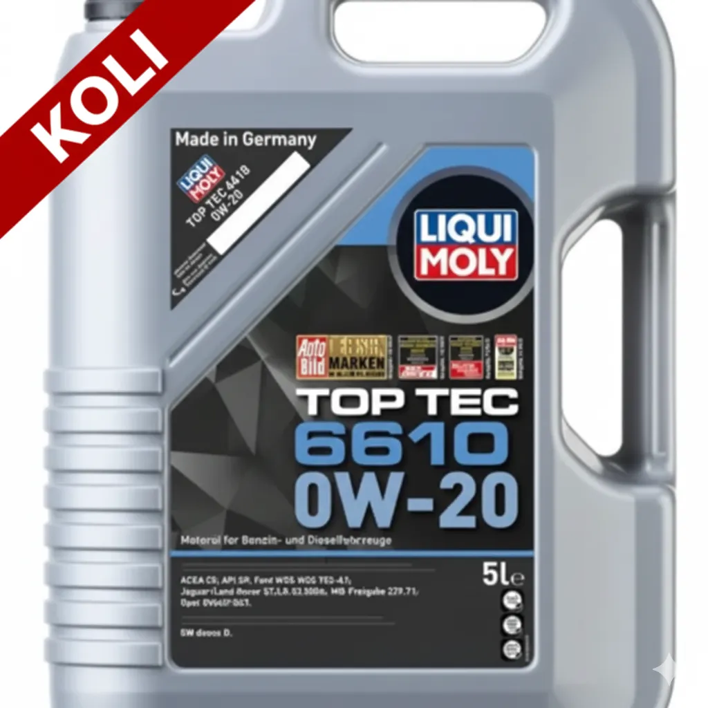 LIQUI MOLY 0W20 Motor Yağı Top Tec 6610 5 Litre (4'lü) 21662