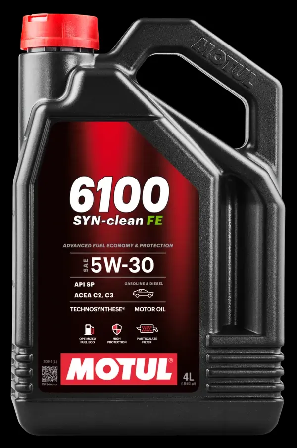 MOTUL 6100 SYN-CLEAN FE 5W-30 Motor Yağı 4 Litre - Yüksek Performanslı Sentetik Yağ (112924)