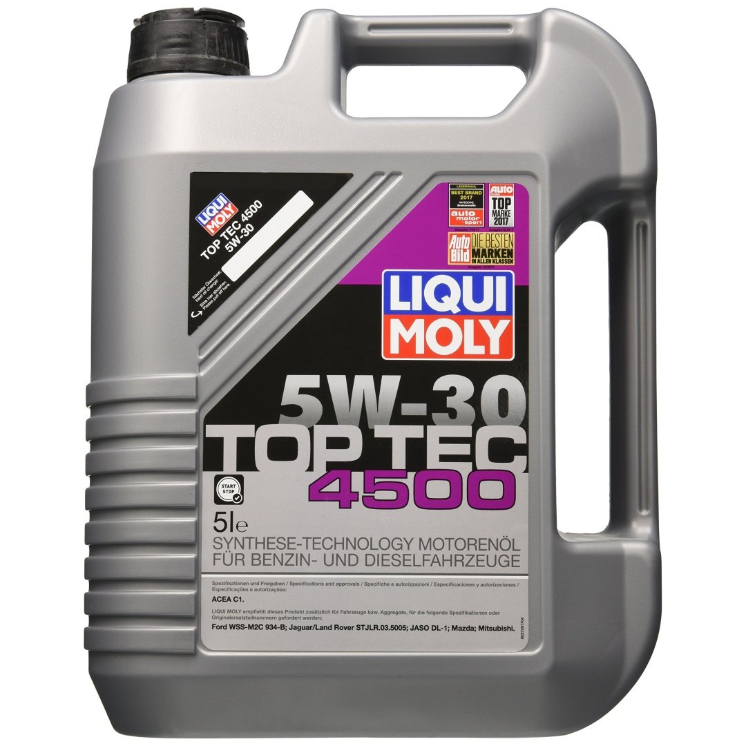 LIQUI MOLY 5W30 Motor Yağı Tam Sentetik TOP TEC 4500 5 Litre (2318)