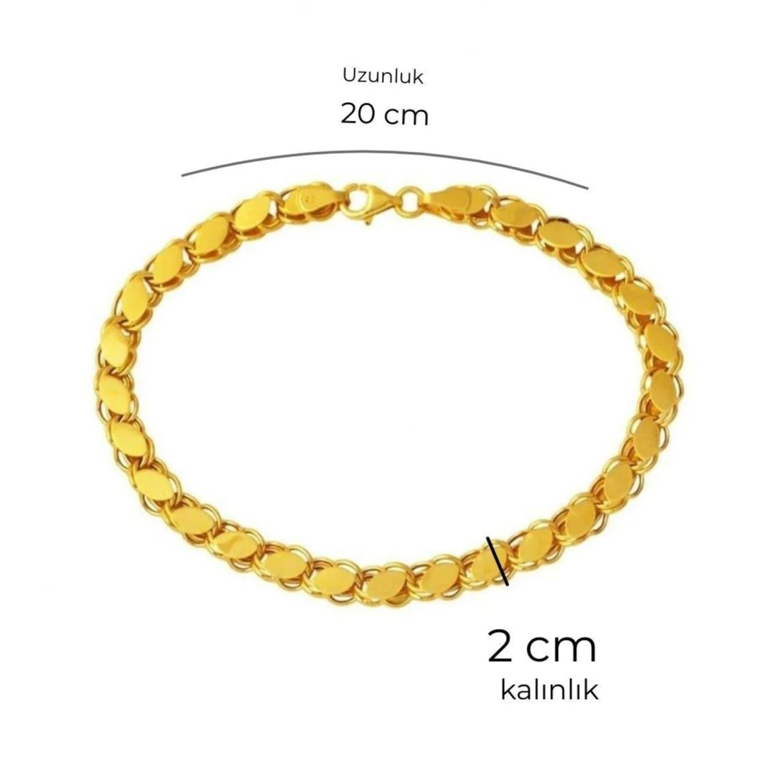14 Ayar Altın Arpa Modeli Zincir Bileklik — Altınköşe — görsel 2