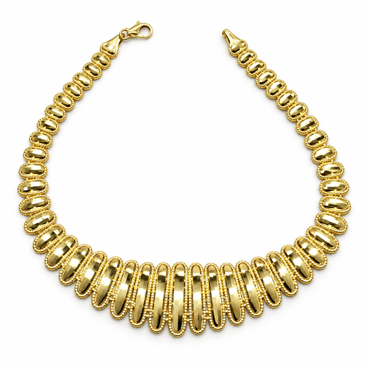 Kadın 14 Ayar Altın Oval Model Bileklik