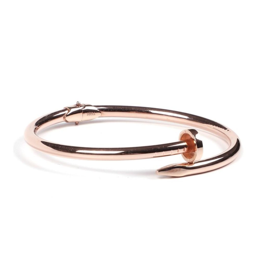 Rosegold Çivi Model Kadın Kelepçe Bileklik — Altınköşe — görsel 3