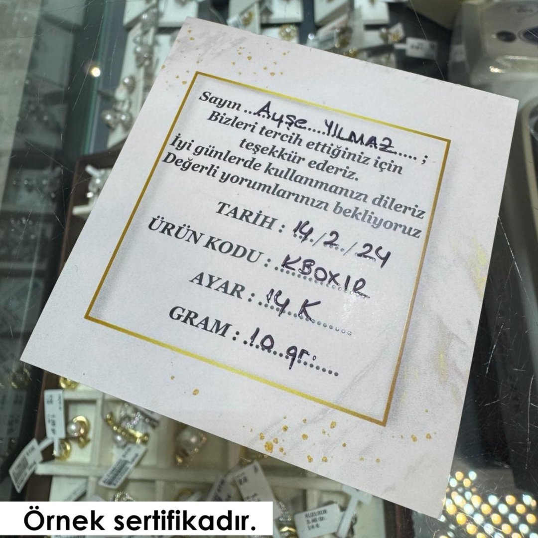 22 Ayar Altın 3 Sıra Trabzon Hasır Dikdörtgen Küpe — Altınköşe — görsel 2
