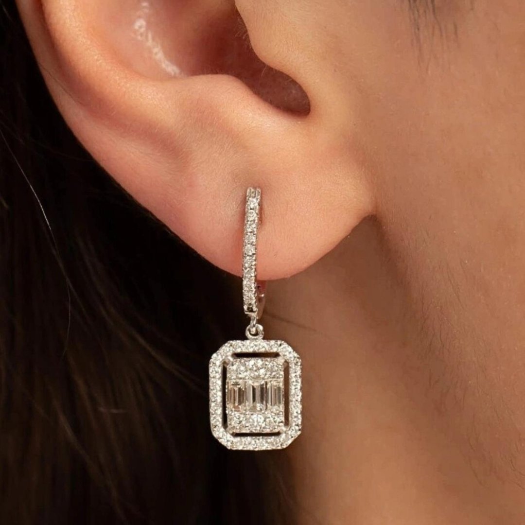 Pırlanta Baget Küpe 0.32 Ct — Altınköşe — görsel 2