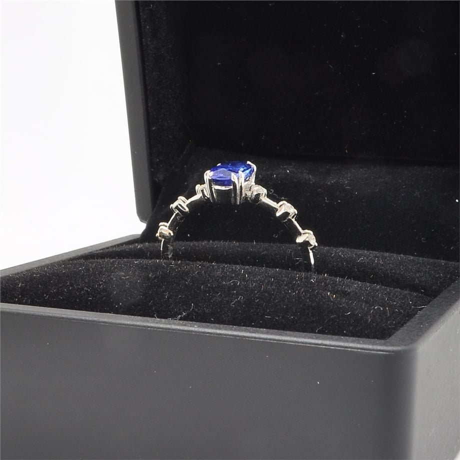 Oval Safir Pırlantalı Yüzük — Altınköşe — görsel 5