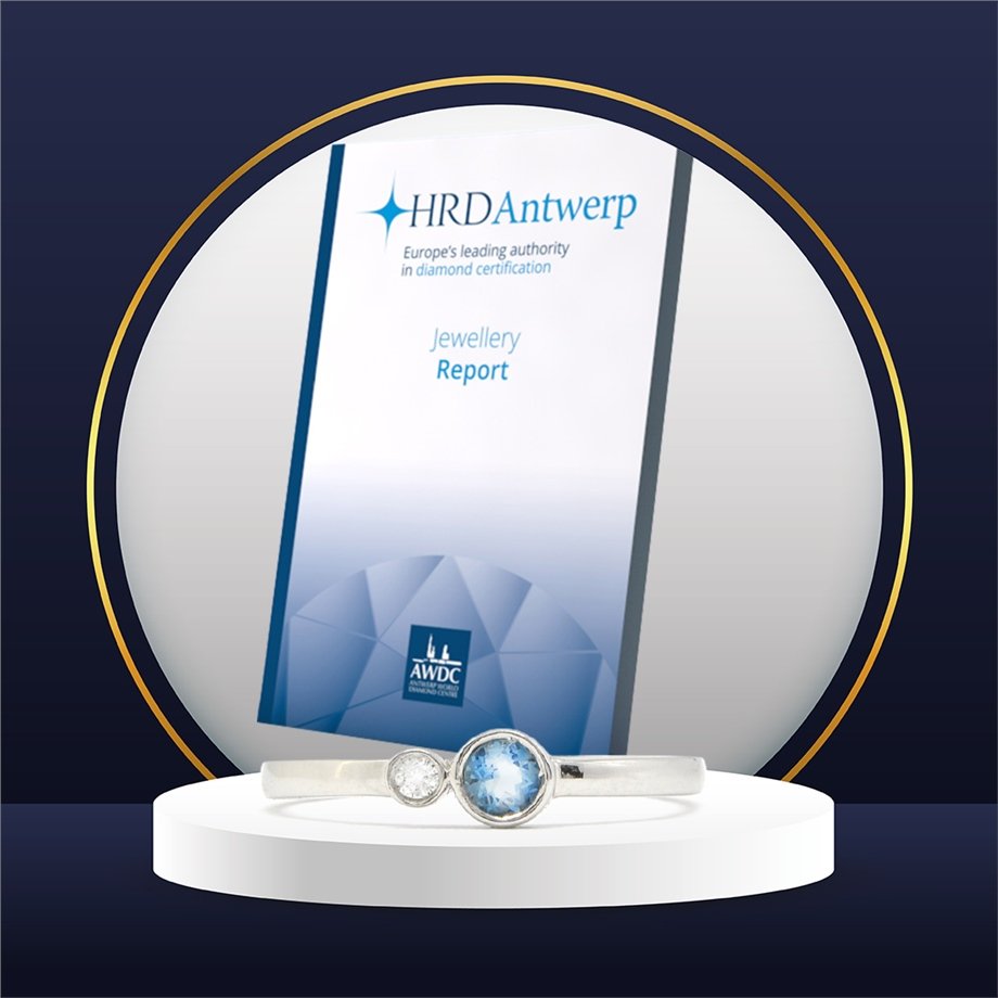Aquamarin Pırlantalı Yüzük — Altınköşe — görsel 4