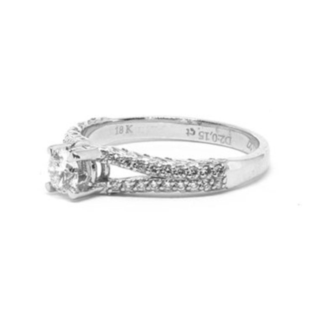 0.42 Ct. Pırlanta Tek Taş Yüzük — Altınköşe — görsel 4