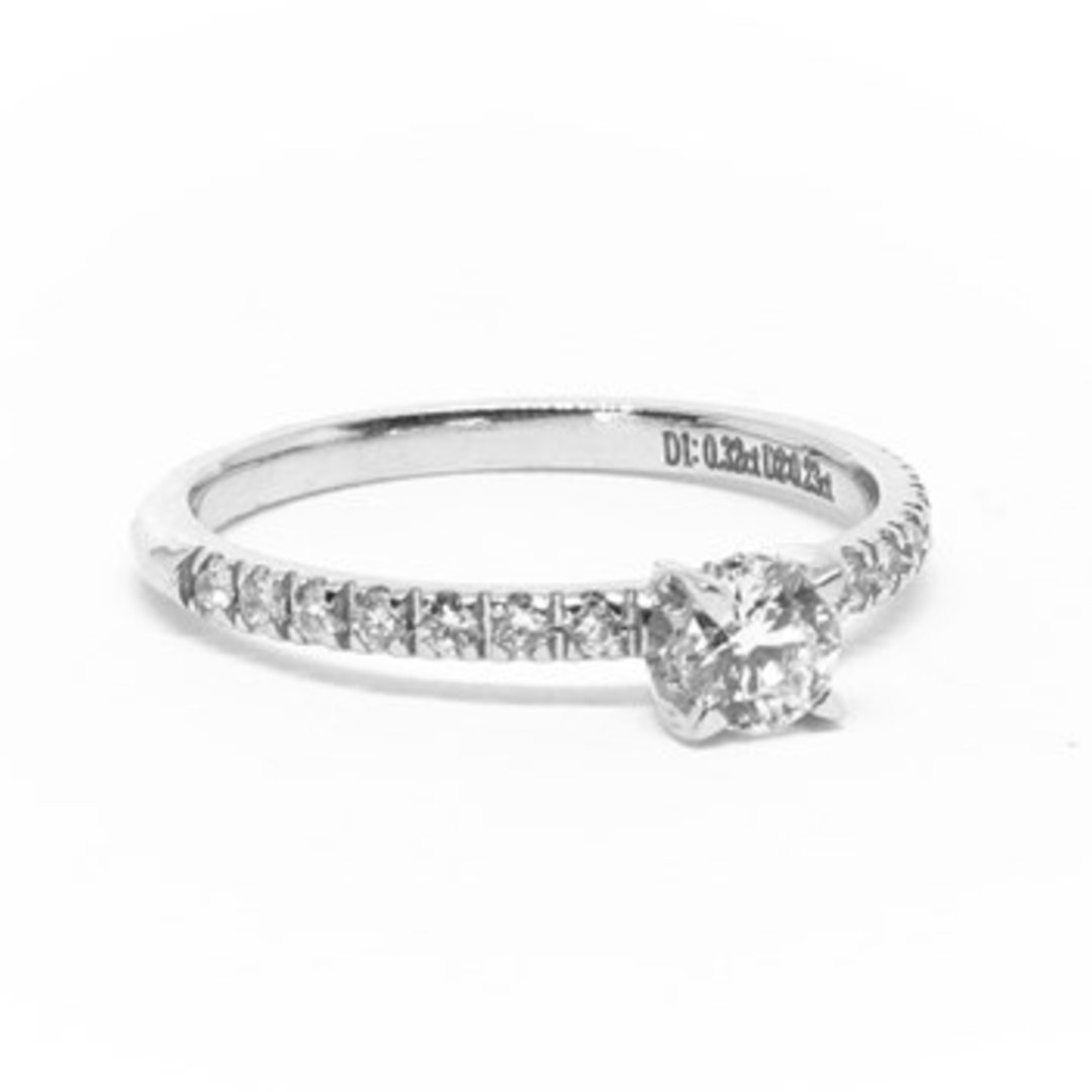 0.33 Ct. Pırlanta Tek Taş Yüzük — Altınköşe — görsel 2