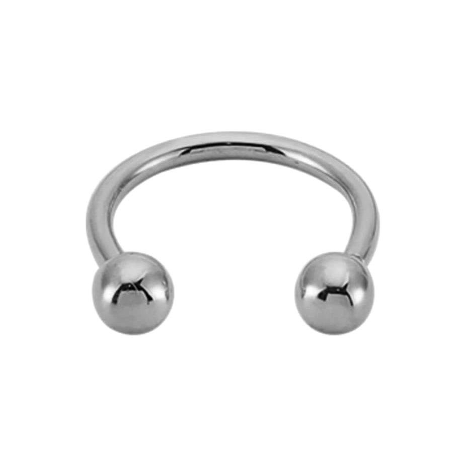 Toplu Altın Yarım Halka Piercing 14 Ayar Beyaz — Altınköşe