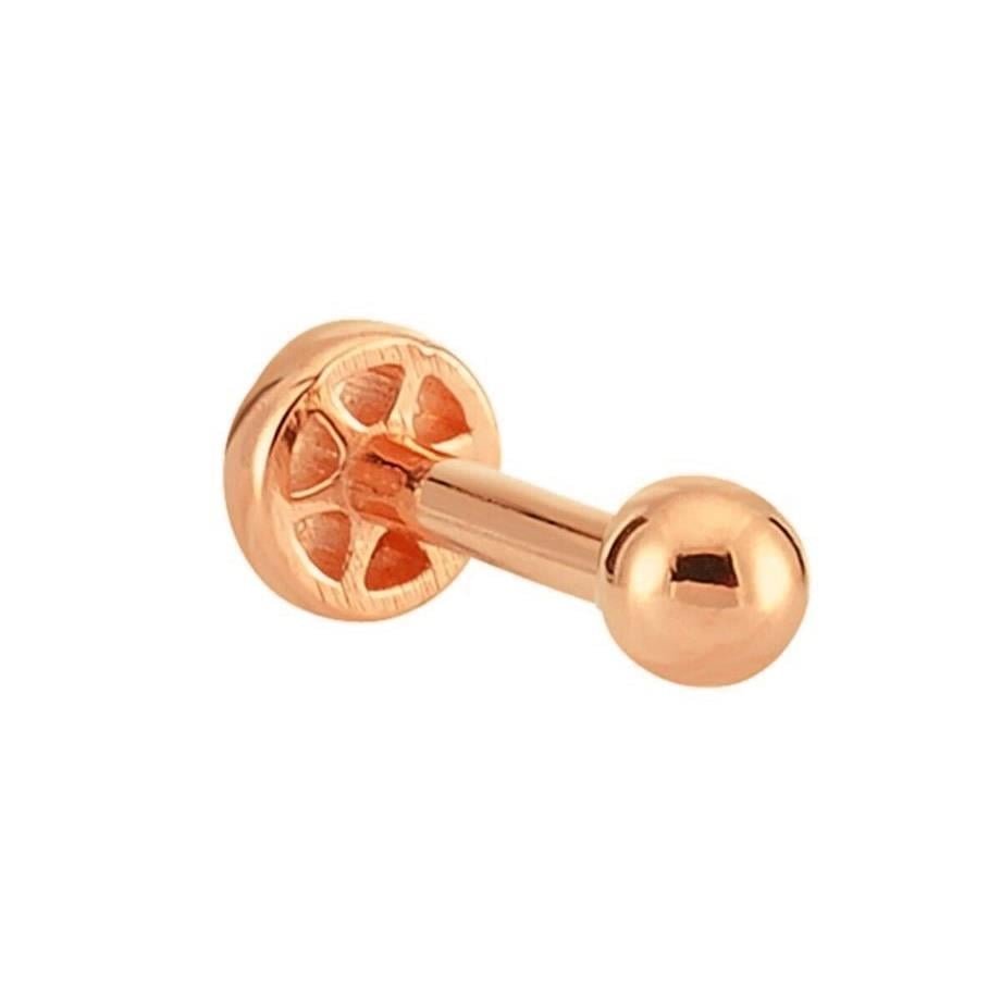 14 Ayar Rose Altın Top Uçlu Tragus Piercing — Altınköşe