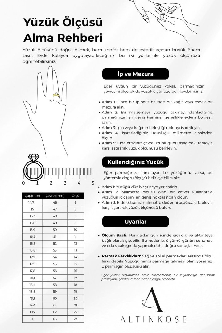 14 Ayar Çift Renk Fantezi Yüzük — Altınköşe — görsel 4