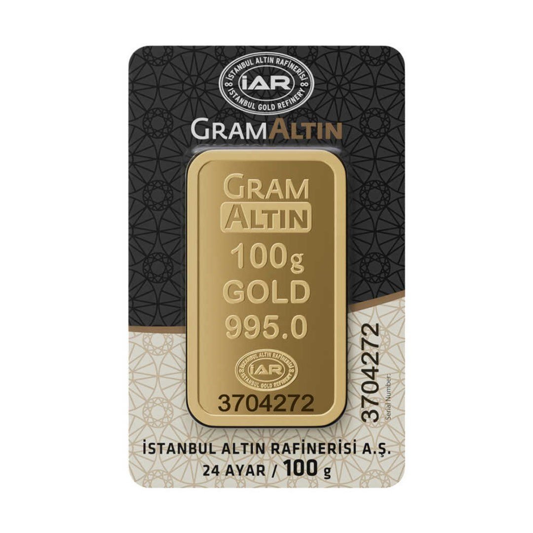 İAR 100 Gram Altın 24 Ayar