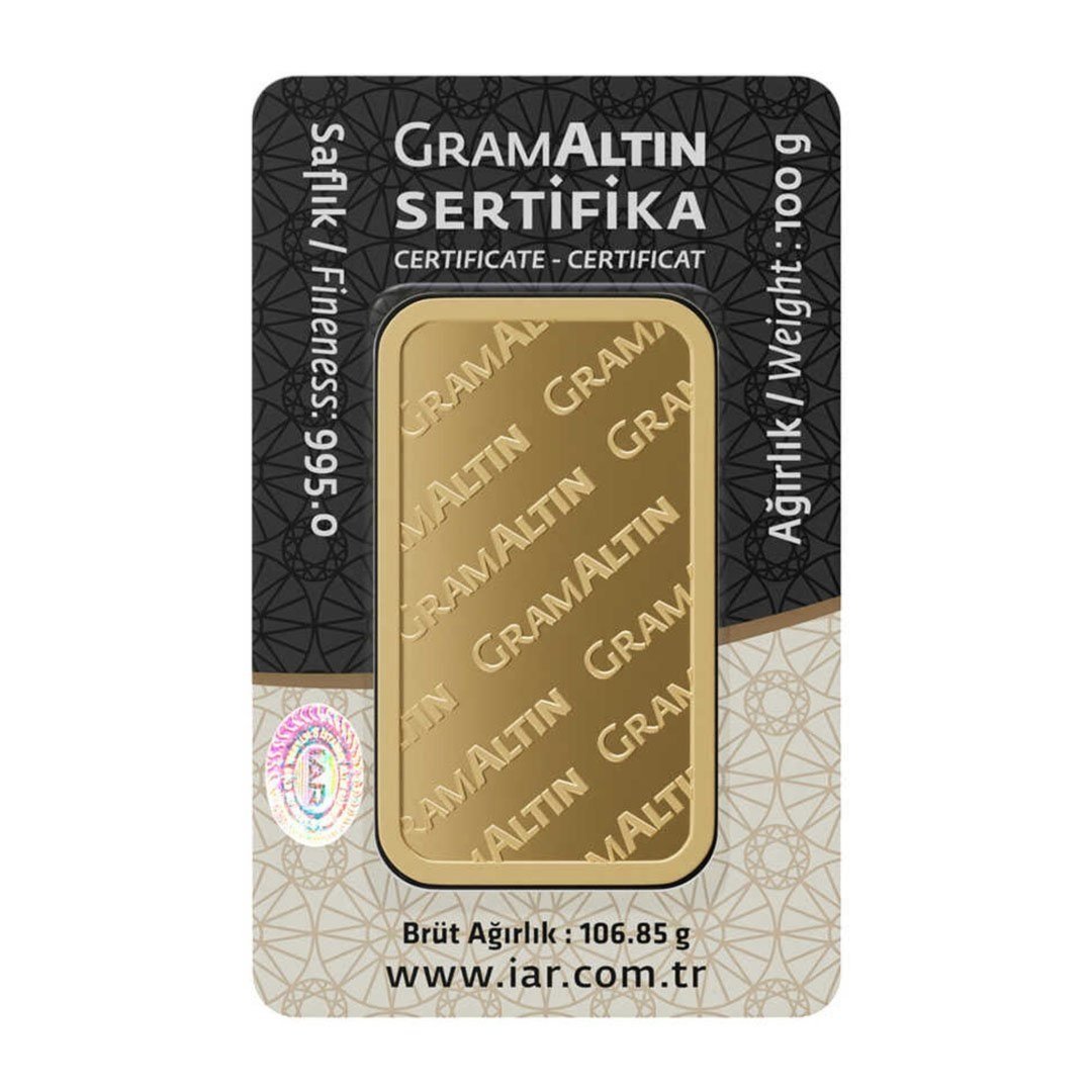 İAR 100 Gram Altın 24 Ayar — görsel 2
