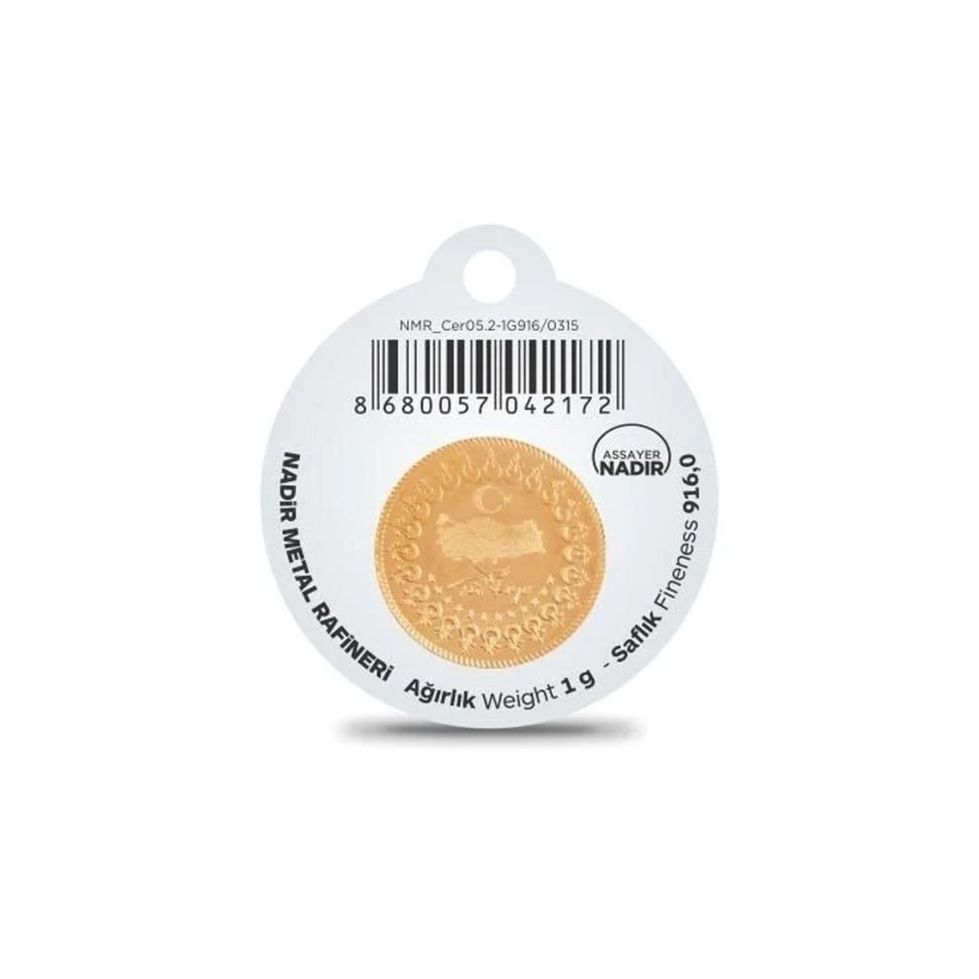 Nadir Gold 22 Ayar 1 Gram Altın — görsel 2