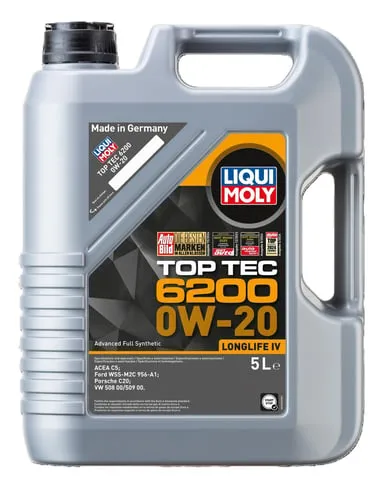 LIQUI MOLY 0W20 Motor Yağı Top Tec 6200 5 Litre (20789)