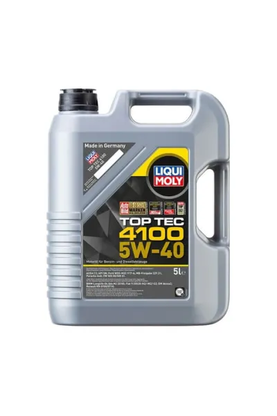 LIQUI MOLY 5W40 Motor Yağı TOP TEC 4100 Tam Sentetik 5 Litre (9511)
