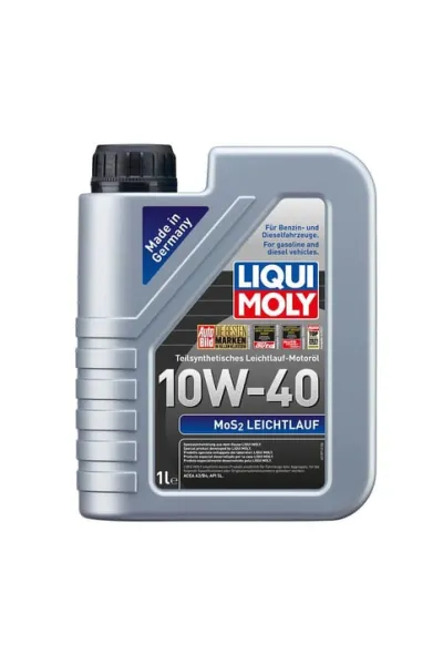 LIQUI MOLY 10W40 Motor Yağı MoS2'li Kısmi Sentetik LEICHTLAUF 1 Litre (2626)