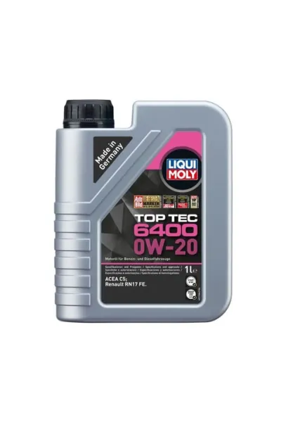 LIQUI MOLY 0W20 Motor Yağı Top Tec 6400 1 Litre (21584)