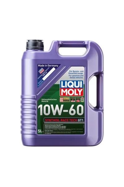 LIQUI MOLY 10W60 Motor Yağı Synthoil Race Tech GT1 5 Litre (8909)