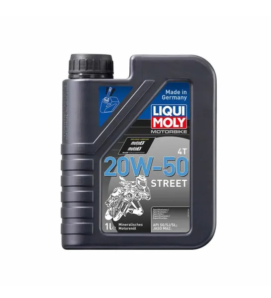 LIQUI MOLY 20W50 4T Basic Street Motosiklet Motor Yağı 1 Litre (1500)