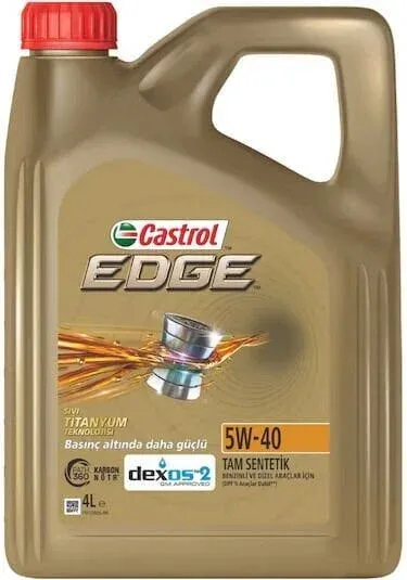 Castrol Edge 5W-40 Titanium FST Motor Yağı - 4 Litre Yüksek Performanslı Sentetik Yağ