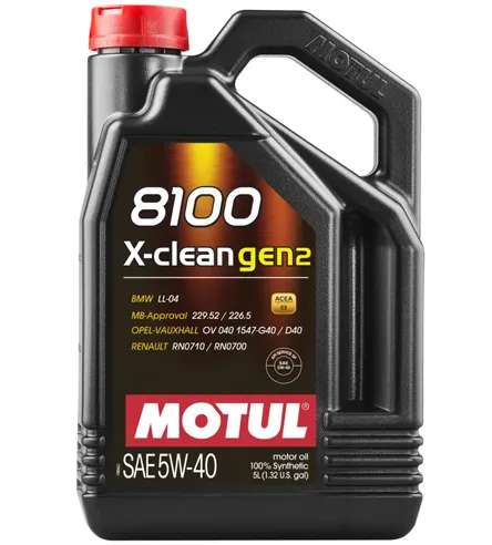  MOTUL 8100 X-CLEAN GEN2 5W40 4X5L (109762)