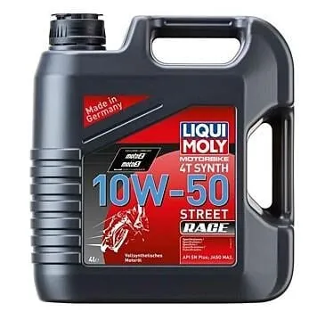 LIQUI MOLY 10W50 4T RACE Motosiklet Tam Sentetik Motor Yağı 4 Litre (1686)