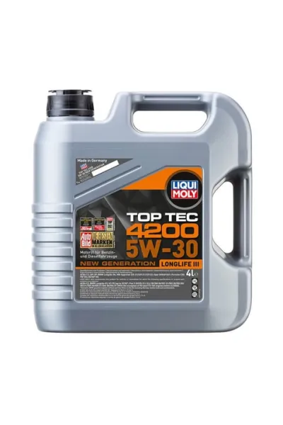 LIQUI MOLY 5W30 Motor Yağı Tam Sentetik TOP TEC 4200 4Litre (3715)