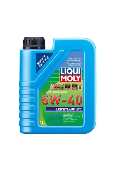 LIQUI MOLY 5W40 Motor Yağı Sentetik LEICHTLAUF HC7 1 Litre (1346)