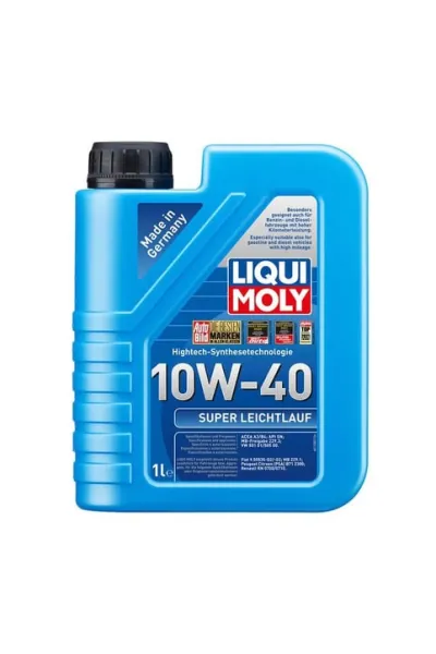 LIQUI MOLY 10W40 Motor Yağı Süper Sentetik SUPER LEICHTLAUF 1 Litre (9503)
