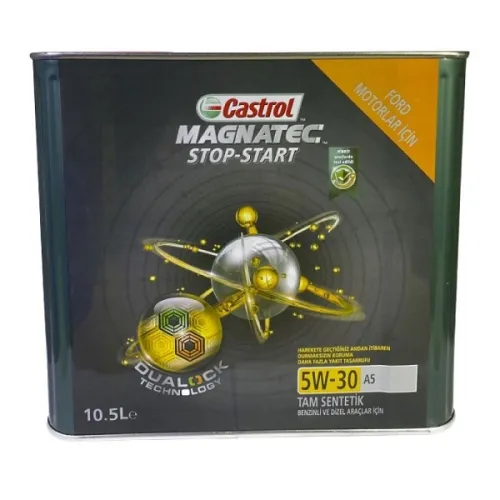 Castrol Magnatec 5W30 A5 Motor Yağı 10.5 Lt - Yüksek Performanslı Yakıt Tasarrufu