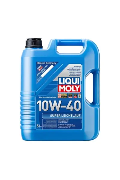 LIQUI MOLY 10W40 Motor Yağı Süper Sentetik SUPER LEICHTLAUF 5 Litre (9505)