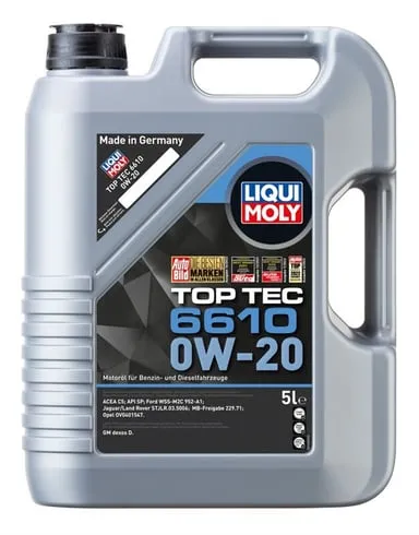 LIQUI MOLY 0W20 Motor Yağı Top Tec 6610 5 Litre (21662)