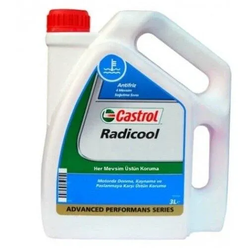 Castrol Radicool Konsantre Antifriz 3 Litre Mavi - Soğutma Sıvısı, Motor Koruma, Uzun Ömürlü Donma Önleyici