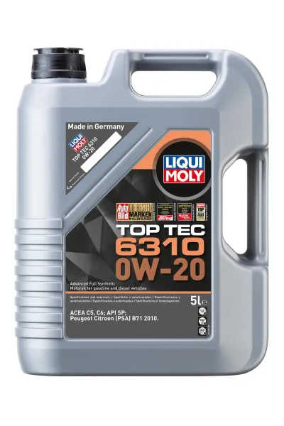 LIQUI MOLY Top Tec 6310 0W20 Motor Yağı 5 Litre (21882)