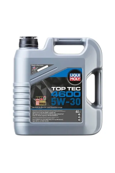 LIQUI MOLY 5W30 Motor Yağı Tam Sentetik TOP TEC 4600 4 Litre (3763)