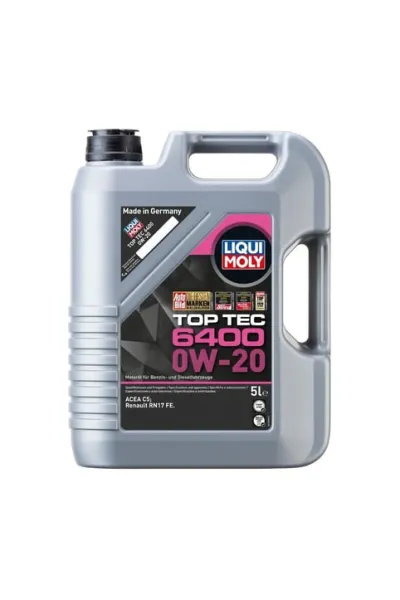 LIQUI MOLY 0W20 Motor Yağı Top Tec 6400 5 Litre (21585)